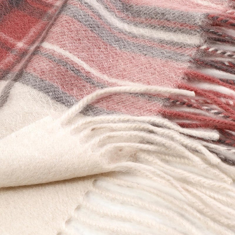 SKNSOFT Winter Wool Plaid Scarf for Men,Women Fashion Tartan Wrap Checkered Scarves - Image 3